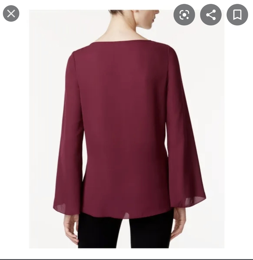 MAISON JULES BELL SLEEVE TOP - Picture 3 of 6